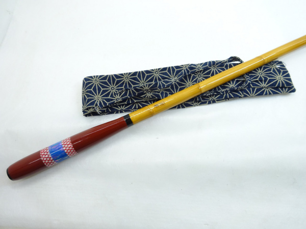 月瀬作・玉の柄 メッシュ&ブルーアワビ 西村釣具製作所